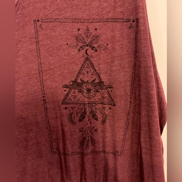 T-Bar shirt -maroon - Picture 3 of 5